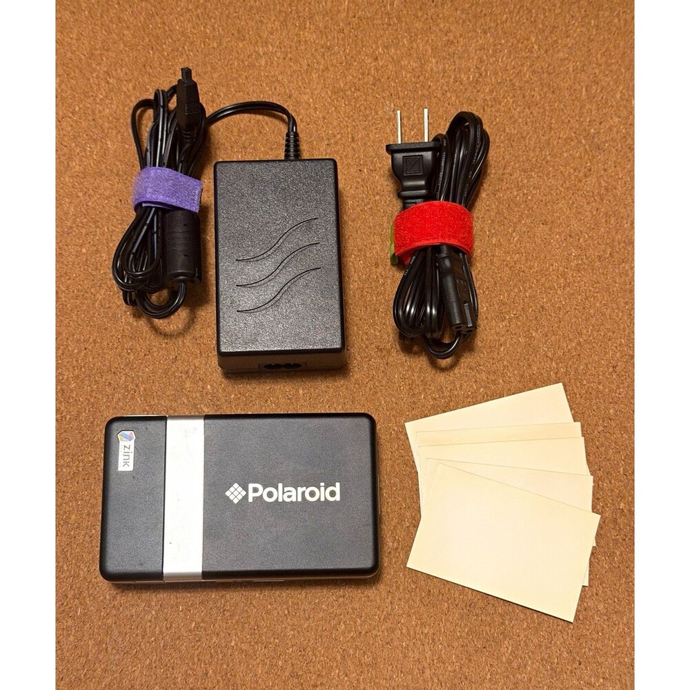 Polaroid PoGo Zink Mobile Photo Printer Color 2x3 in USB Portable w/ Adapter
